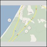 Inčupe nudist beach: How to get there map